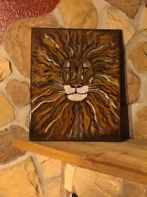 Lion Head 16x20 Canvas