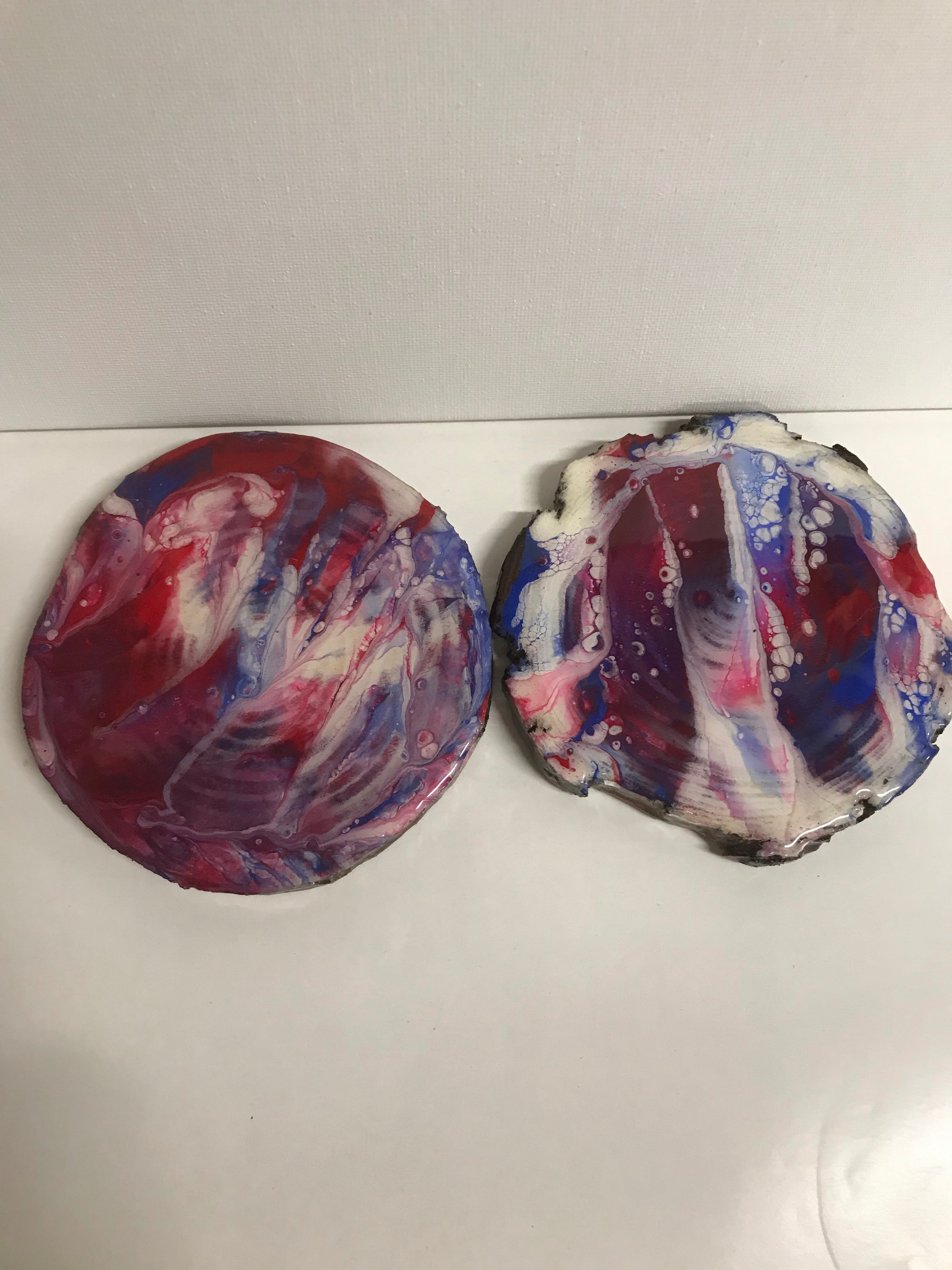 Red, White and Blue coasters