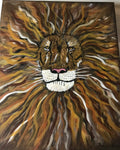 Lion Head 16x20 Canvas
